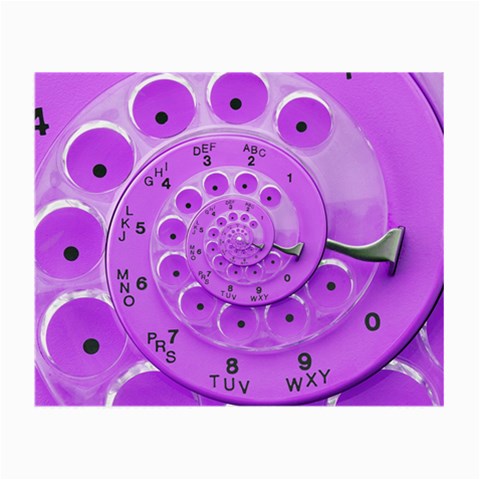 Retro Vintage Purple Rotary Dial Spiral Droste Small Glasses Cloth (2 Sides) from ArtsNow.com Front