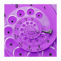 Retro Vintage Purple Rotary Dial Spiral Droste Medium Glasses Cloth (2 Sides) from ArtsNow.com Back