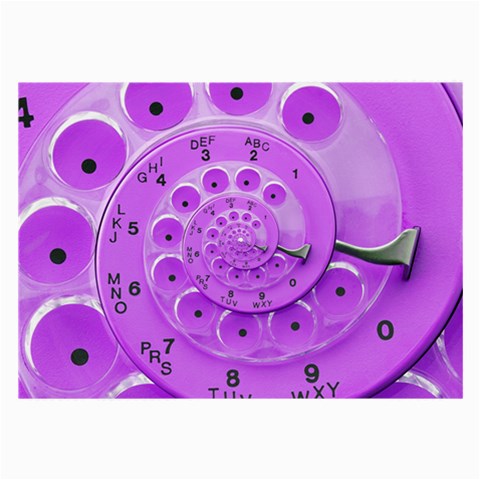 Retro Vintage Purple Rotary Dial Spiral Droste Large Glasses Cloth from ArtsNow.com Front