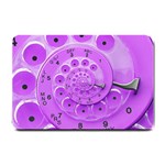 Retro Vintage Purple Rotary Dial Spiral Droste Small Doormat