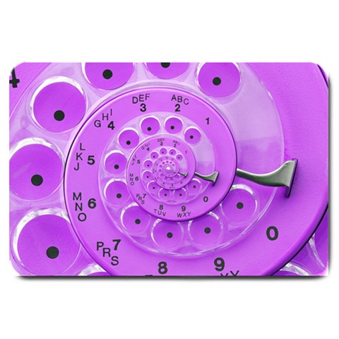 Retro Vintage Purple Rotary Dial Spiral Droste Large Doormat from ArtsNow.com 30 x20  Door Mat