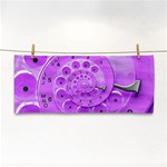 Retro Vintage Purple Rotary Dial Spiral Droste Hand Towel