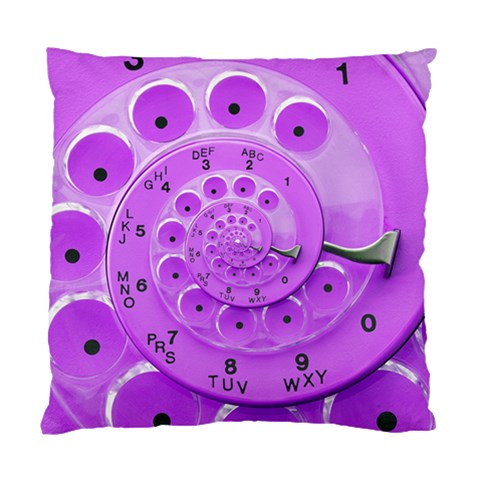 Retro Vintage Purple Rotary Dial Spiral Droste Standard Cushion Case (One Side) from ArtsNow.com Front