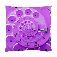 Retro Vintage Purple Rotary Dial Spiral Droste Standard Cushion Case (Two Sides) from ArtsNow.com Front