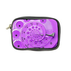 Retro Vintage Purple Rotary Dial Spiral Droste Coin Purse from ArtsNow.com Front