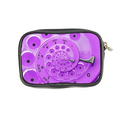 Retro Vintage Purple Rotary Dial Spiral Droste Coin Purse from ArtsNow.com Back