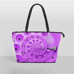 Retro Vintage Purple Rotary Dial Spiral Droste Classic Shoulder Handbag