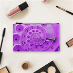 Retro Vintage Purple Rotary Dial Spiral Droste Cosmetic Bag (Small)