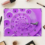 Retro Vintage Purple Rotary Dial Spiral Droste Cosmetic Bag (XL)