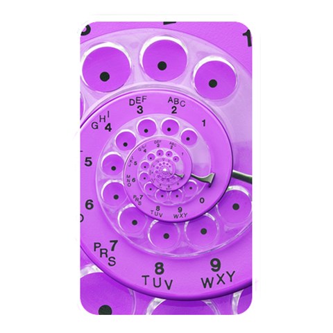 Retro Vintage Purple Rotary Dial Spiral Droste Memory Card Reader (Rectangular) from ArtsNow.com Front