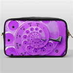 Retro Vintage Purple Rotary Dial Spiral Droste Toiletries Bag (One Side)