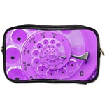 Retro Vintage Purple Rotary Dial Spiral Droste Toiletries Bag (Two Sides)