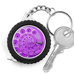 Retro Vintage Purple Rotary Dial Spiral Droste Measuring Tape