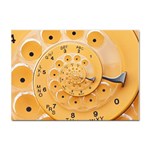 Retro Vintage Yellow Rotary Dial Spiral Droste Sticker A4 (10 pack)