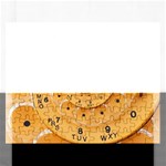 Retro Vintage Yellow Rotary Dial Spiral Droste Jigsaw Puzzle (Rectangular)