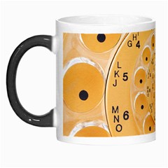 Retro Vintage Yellow Rotary Dial Spiral Droste Morph Mug from ArtsNow.com Left