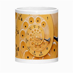 Retro Vintage Yellow Rotary Dial Spiral Droste Morph Mug from ArtsNow.com Center