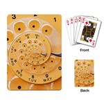 Retro Vintage Yellow Rotary Dial Spiral Droste Playing Cards Single Design