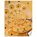 Retro Vintage Yellow Rotary Dial Spiral Droste Canvas 18  x 24 