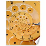 Retro Vintage Yellow Rotary Dial Spiral Droste Canvas 36  x 48 