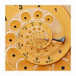 Retro Vintage Yellow Rotary Dial Spiral Droste Medium Glasses Cloth