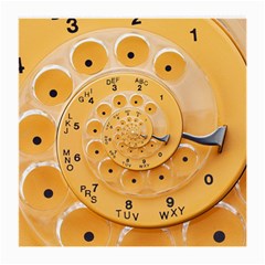 Retro Vintage Yellow Rotary Dial Spiral Droste Medium Glasses Cloth (2 Sides) from ArtsNow.com Back