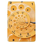 Retro Vintage Yellow Rotary Dial Spiral Droste Removable Flap Cover (L)