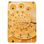 Retro Vintage Yellow Rotary Dial Spiral Droste Removable Flap Cover (S)