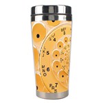 Retro Vintage Yellow Rotary Dial Spiral Droste Stainless Steel Travel Tumbler