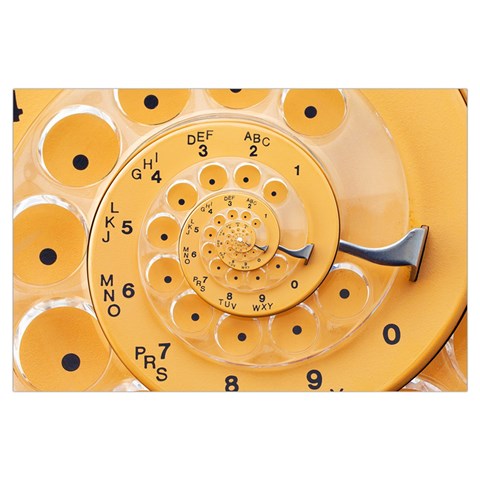 Retro Vintage Yellow Rotary Dial Spiral Droste Samsung Galaxy Note 4 Case (Black) from ArtsNow.com Front