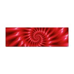 Glossy Red Spiral Fractal Sticker (Bumper)