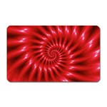 Glossy Red Spiral Fractal Magnet (Rectangular)