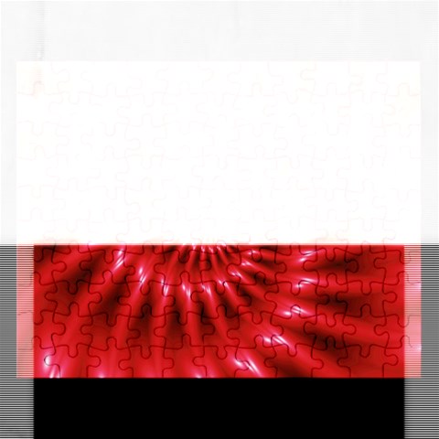 Glossy Red Spiral Fractal Jigsaw Puzzle (Rectangular) from ArtsNow.com Front