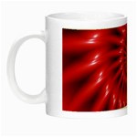 Glossy Red Spiral Fractal Night Luminous Mug