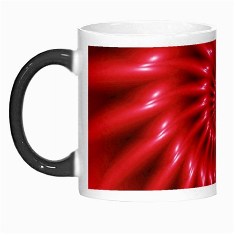 Glossy Red Spiral Fractal Morph Mug from ArtsNow.com Left