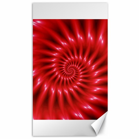 Glossy Red Spiral Fractal Canvas 40  x 72  from ArtsNow.com 39.28 x69.23  Canvas - 1