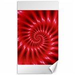 Glossy Red Spiral Fractal Canvas 40  x 72 