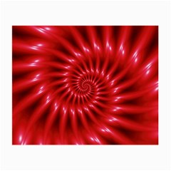 Glossy Red Spiral Fractal Small Glasses Cloth (2 Sides) from ArtsNow.com Back