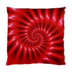 Glossy Red Spiral Fractal Standard Cushion Case (One Side)