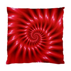 Glossy Red Spiral Fractal Standard Cushion Case (Two Sides) from ArtsNow.com Front