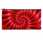 Glossy Red Spiral Fractal Pencil Case