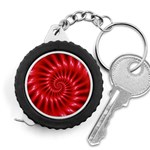 Glossy Red Spiral Fractal Measuring Tape