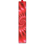 Glossy Red Spiral Fractal Large Book Mark