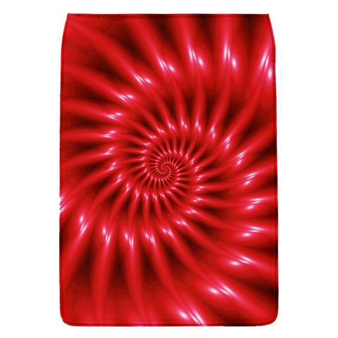 Glossy Red Spiral Fractal Removable Flap Cover (S) from ArtsNow.com Front