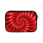 Glossy Red Spiral Fractal Apple iPad Mini Zipper Case