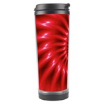 Glossy Red Spiral Fractal Travel Tumbler