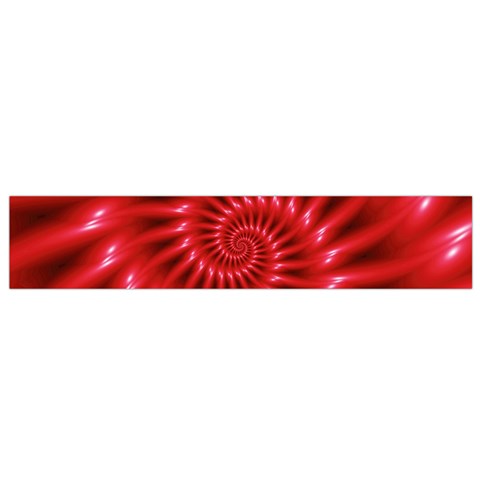 Glossy Red Spiral Fractal Flano Scarf (Small) from ArtsNow.com Front