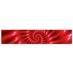 Glossy Red Spiral Fractal Flano Scarf (Small) from ArtsNow.com Front