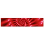 Glossy Red Spiral Fractal Flano Scarf (Small)