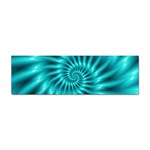 Glossy Turquoise Spiral Fractal  Sticker (Bumper)